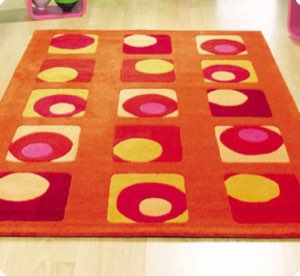 tapis acrylique et laine