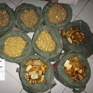 Gold bars and nuggets Gold bars and nuggets