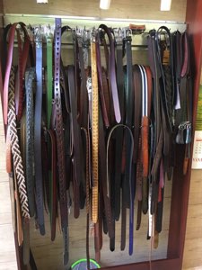 Ceinture, chaussure... en cuir