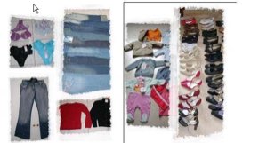 chaussures/habits/lingerie