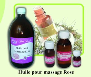 huile pour massage rose