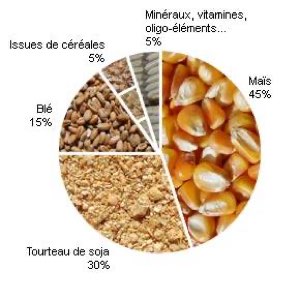 son de blé de volaille/betail 
