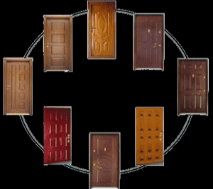 PORTES FER ILLUSION BOIS