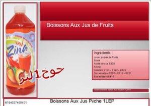 Boissons jus de fruit 