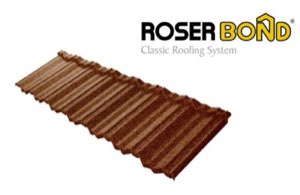 Tuile en acier revêtue roser