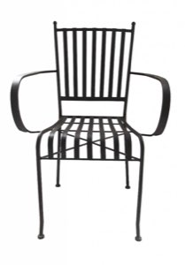 Fauteuil fer forgé et coussin