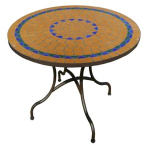 Table ronde mosaïque