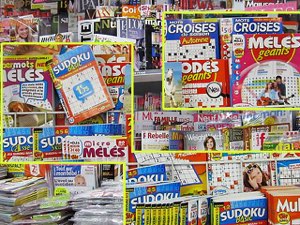 Palettes livres, magazines, bd