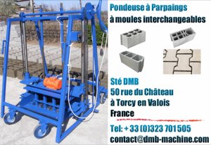 Pondeuse universelle parpaings